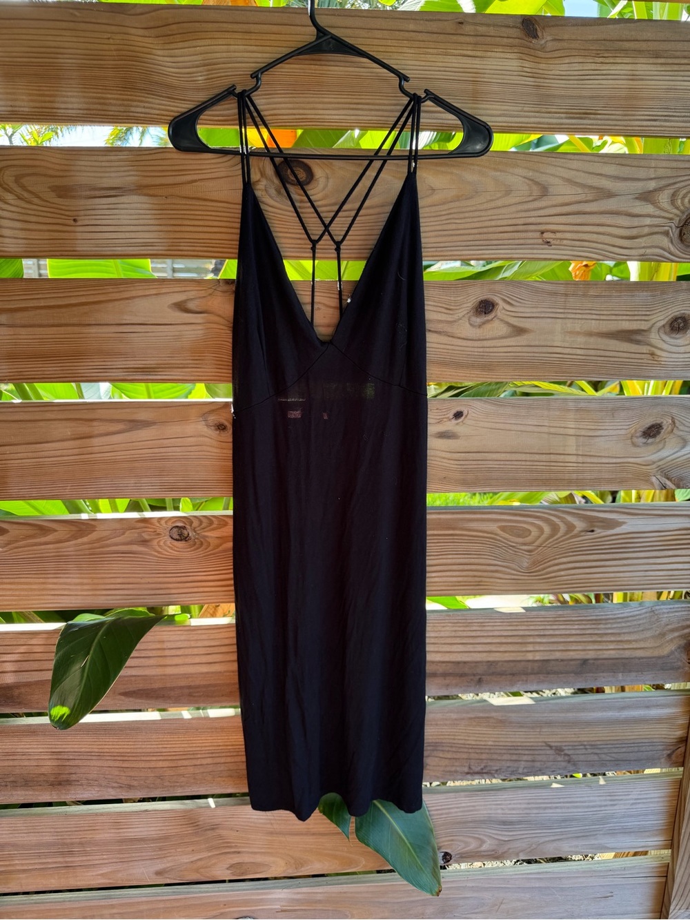 Y2K Charolette rousse Black Strappy V-Neck Women's